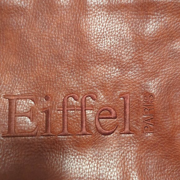 LA Tour Eiffel Paris Large Tote Brown, With Storage Bag - Picture 8 of 9